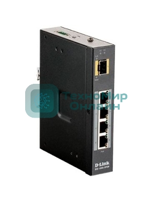 Коммутатор D-Link DIS-100G-5PSW/A1A Промышленный неуправляемый коммутатор с 4 портами 10/100/1000Base-T, 1 портом 1000Base-X SFP, функцией энергосбере
