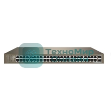 Коммутатор управляемый IP-COM G3350F, настенный, 1000 Мбит/сек, 48 port, SFPx2
