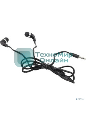 Наушники проводные Defender Basic 610 черный, внутриканальные, Jack 3.5 мм