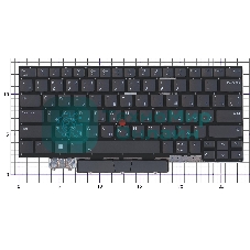 Клавиатура для ноутбука Lenovo ThinkPad X1 Yoga Gen 7 черная с подсветкой