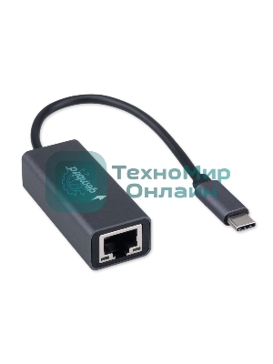 Сетевой адаптер Ethernet Gembird NIC-U12, Type-C USB 3.0 - 2.5 Gigabit Ethernet adapter, алюминий, RTL8156B