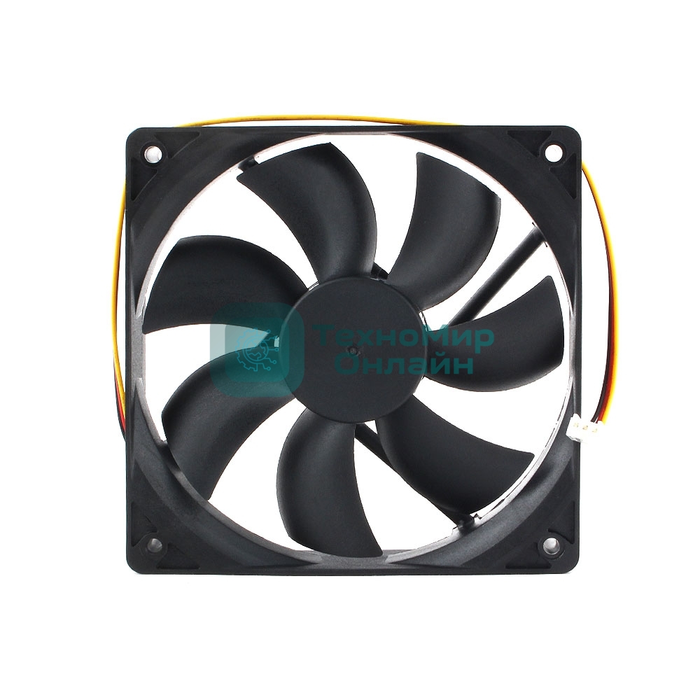 Вентилятор для корпуса Gembird черный, 120 мм, 1550 об/мин, 22.5 дБ, 3 pin
