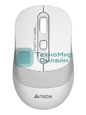 Мышь беспроводная A4Tech Fstyler FG10S белый/серый, 2000 dpi, радиоканал, USB, кнопки - 4