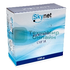 Кабель SkyNet Standart UTP indoor 4x2x0,48, медный, FLUKE TEST, кат.5e, однож., 100 м, box, серый
