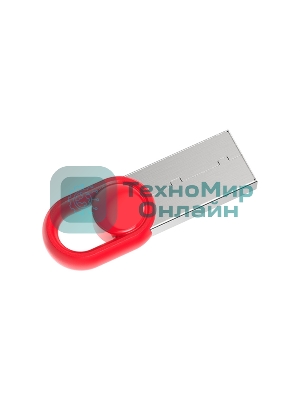 Флешка USB Netac UM2 (NT03UM2N-128G-32RE), 128Gb, USB 3.0, R/W 130/50, серебристый/красный