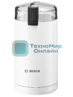 Кофемолка Bosch TSM6A011W 180Вт сист.помол.:ротац.нож вместим.:75гр белый