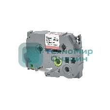 Кассета с лентой S'OK by Sakura Printing TZE445 для Brother, белый на красном, 18мм/8м, наклейка