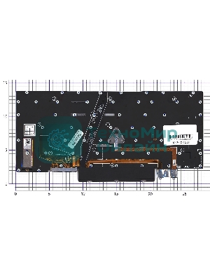 Клавиатура для ноутбука Lenovo ThinkPad X1 Yoga Gen 7 черная с подсветкой