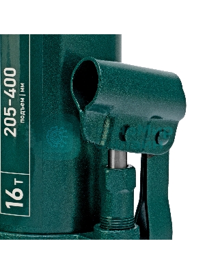 Домкрат гидравлический бутылочный Сибртех 16 т, 205-400 мм