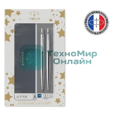 Набор ручек Parker Jotter Core KB61 (CW2093256) Stainless Steel CT, подарочная коробка ручка шариковая/карандаш механический 0.5