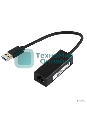Адаптер сетевой ORIENT U3L-1000N, USB 3.0 Gigabit Ethernet Adapter, RTL8153 chipset, 10/100/1000 Мбит/с, поддержка Win 10, Linux, MAC OS