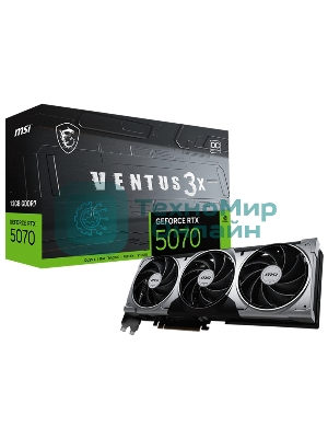 Видеокарта MSI GeForce RTX 5070 12G VENTUS 3X OC