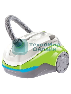 Пылесос Thomas Perfect Air Feel Fresh X3 белый/зеленый, 325/1700Вт, уборка сухая/влажная, пылесборник контейнер 2.6 л