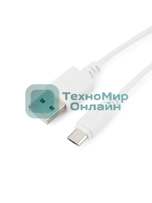 Кабель USB2.0 Pro Cablexpert CC-mUSB2-AMBM-6W, AM/microBM 5P, 1.8м, экран, белый, пакет