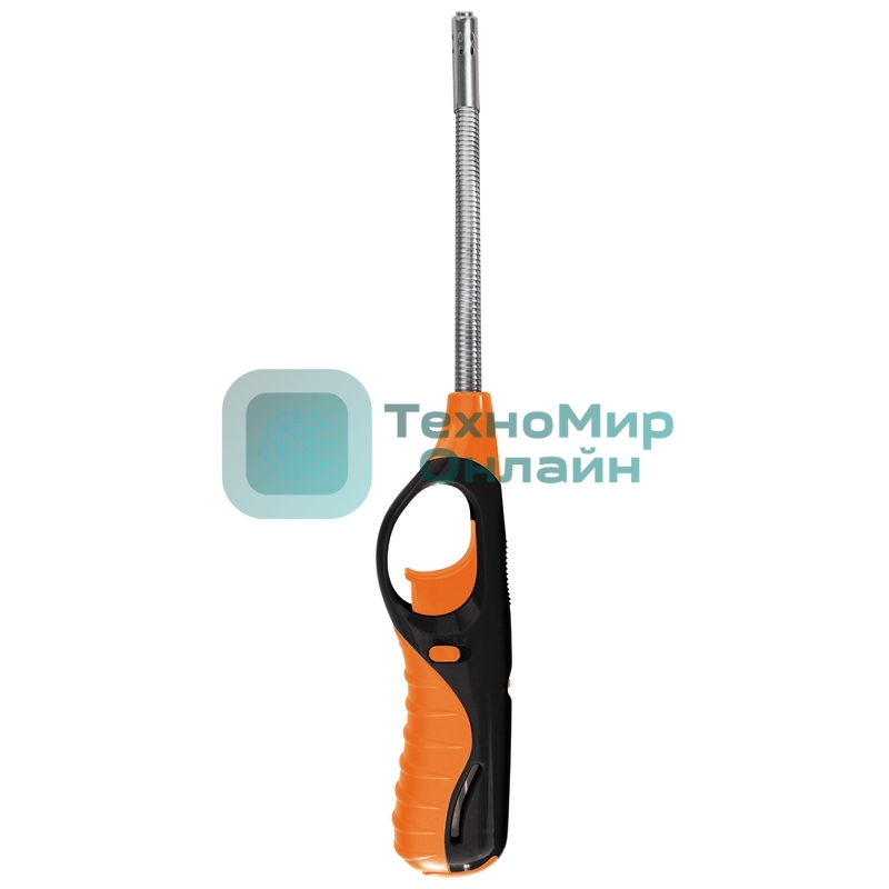 Ecos Зажигалка газовая BBQ ECOS 88С-O, с газом, с защитой от ветра, оранжевая с черным