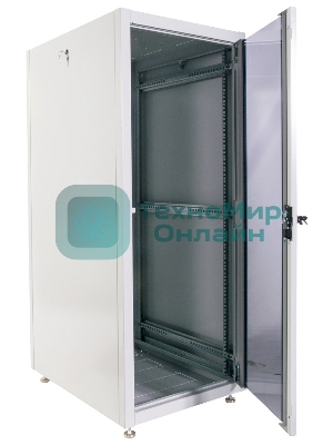 Шкаф телекоммуникационный напольный ЭКОНОМ 24U (600 х 1000) дверь стекло, дверь металл