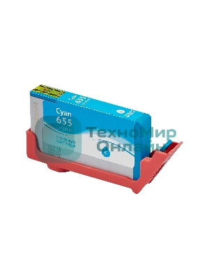 Картридж струйный Sakura CZ110AE (№655 Cyan) для HP, голубой, 11 мл., 600 к.