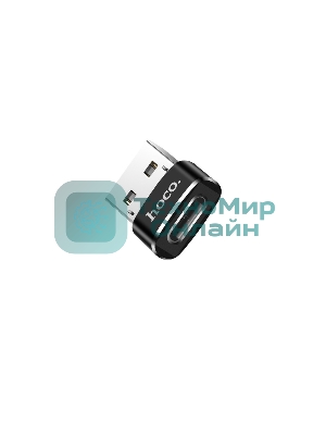Переходник HOCO UA6 USB to Type-C, черный