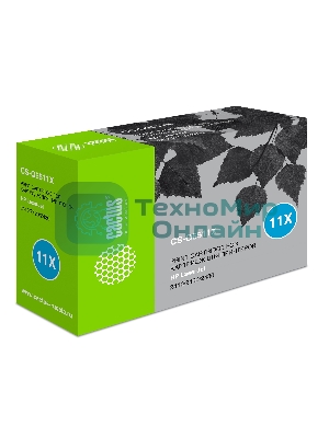 Картридж лазерный Cactus CS-Q6511X черный (12000 стр.) для HP LaserJet 2410/2420/2420DN/2430