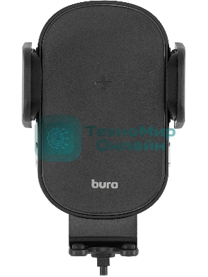 Автомобильное зарядное устройство Buro BUQC15 15W 2.5A (QI) USB-C универсальное черный