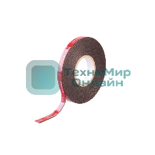 Лента клейкая двухсторонняя Rexant черная, на VHB акриловой основе, 12 мм х 5 м
