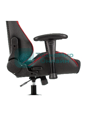 Кресло игровое Бюрократ VIKING 4 AERO RED две подушки черный/красный искусст.кожа/ткань
