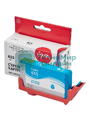 Картридж струйный Sakura CZ110AE (№655 Cyan) для HP, голубой, 11 мл., 600 к.