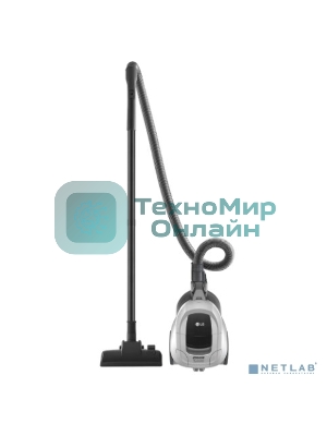 Пылесос LG VC5420NNTS серебристый/черный, 380/2000 Вт, уборка сухая, пылесборник контейнер 1.3 л