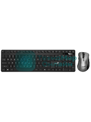 Комплект клавиатура+мышь Genius KM-8216S беспроводной, Bluetooth, 1000 DPI, чёрный