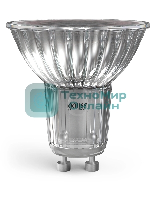 Лампа светодиодная Gauss Basic 6Вт цок.:GU10 софит св.свеч.бел.нейт. (упак.:10шт)