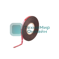 Лента клейкая двухсторонняя Rexant черная, на VHB акриловой основе, 6 мм х 5 м