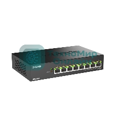 Коммутатор D-Link DMS-108P/A1A 8x2.5 Гбит/с 8PoE 230W неуправляемый