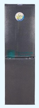 Холодильник DON R-297 G графит зеркальный двухкамерный 225/140л морозилка снизу