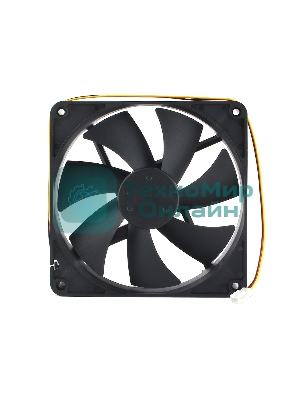 Вентилятор для корпуса Gembird черный, 140 мм, 1500 об/мин, 32.5 дБ, 3 pin