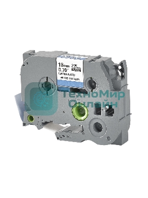 Кассета с лентой S'OK by Sakura Printing TZE545 для Brother, белый на синем, 18мм/8м, наклейка