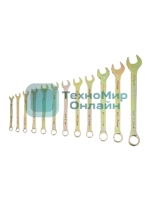Набор ключей Сибртех комбинированных 6-22 мм. 12 шт.