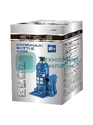 Домкрат механический бутылочный Stels 50101 2 т, h подъема 160–325 мм