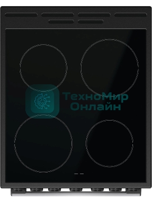 Плита электрическая Gorenje GEC5B41SG серый, конфорок 4 шт, духовка 62 л, 50 см x 85 см x 59.4 см