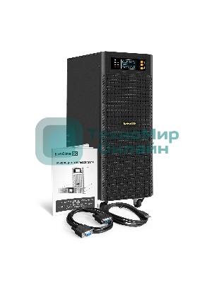 Источник бесперебойного питания On-line ExeGate PowerExpert TL-575-6kVA.240V.LCD.AVR.T.USB.RS232.SNMP 6000VA/6000W, On-Line, PF=1, LCD, клеммы, RS232, USB, SNMP-slot, встроенные батареи 12V 7.2Ah -20шт, возможность подключения до 4 внешних батарейных блоков 240В, Tower, металлический корпус на колесиках, черный