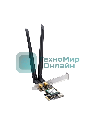 Сетевой адаптер Wi-Fi + Bluetooth Cudy WE3000 AX3000 PCI Express (ант.внеш.съем) 2ант.