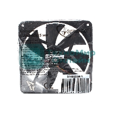 Вентилятор для корпуса Gembird черный, 140 мм, 1500 об/мин, 32.5 дБ, 3 pin