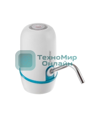 Помпа электрическая Centek CT-3002 белый 2.2л/мин 8Вт, 2 насоса, Li 1200 мА·ч, USB зарядка, LED