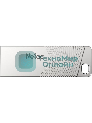 Флешка USB Netac UM1 (NT03UM1N-032G-32PN), 32Gb, USB 3.2, R/W 150/45, серебристый