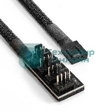 Разветвитель питания с 4pin материнской платы на 1 CPU кулер и 3 корпусных вентилятора ExeGate EX-CC-4p4xF-0.3 (4pin F/4x4pinM, 0,3м)