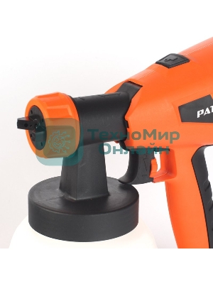 Краскопульт электрический PATRIOT SG500 HVLP 500 Вт., 100 DIN/сек, Расход 900 мл/мин., Резервуар: 1300 мл