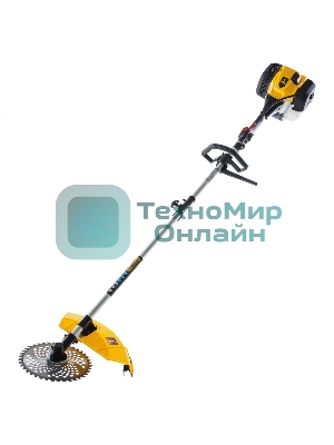 Триммер бензиновый мультифункциональный Denzel DGT-52S-MAX, 52 см3, разъемная штанга