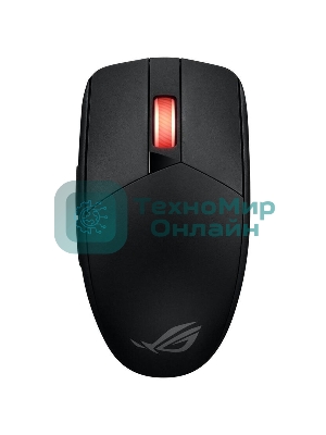 Мышь беспроводная ASUS ROG Strix Impact III Wireless черный, 36000 dpi, радиоканал, Bluetooth, USB, кнопки - 6