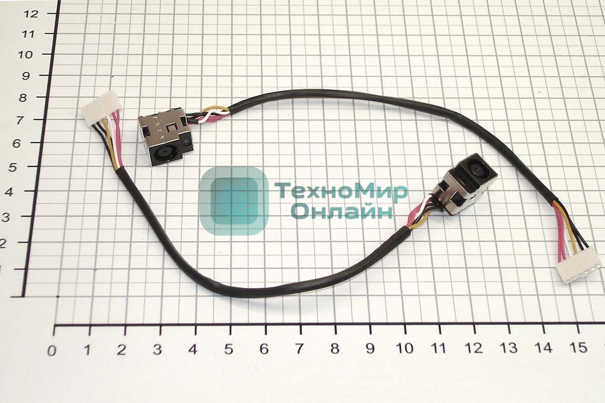 Разъем для ноутбука HY-HP006 HP DV5 DV6 с кабелем