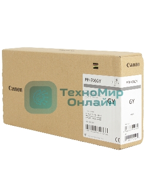 Картридж струйный Canon PFI-706 GY серый (700 мл) для Canon iPF8300S/8400/9400S/9400