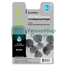 Картридж струйный Cactus CS-CH565A №82 черный (72 мл) для HP DJ 510